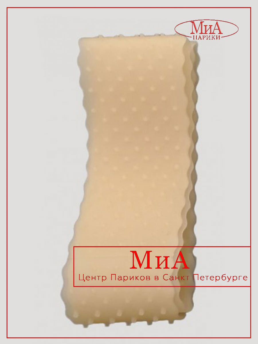 ободок - повязка (SILICONE RIM) силиконовая (Diamond) (beige)